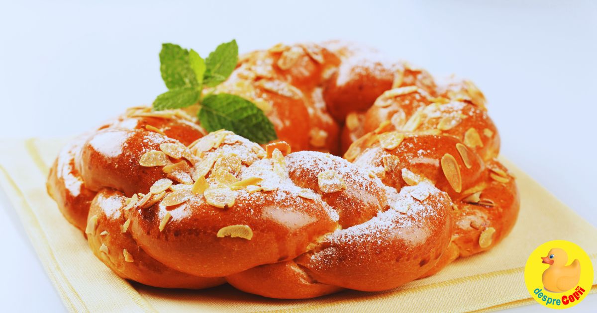 Ciambella Mandorlata sau cozonacul Italian de Paste, cu migdale si scortisoara
